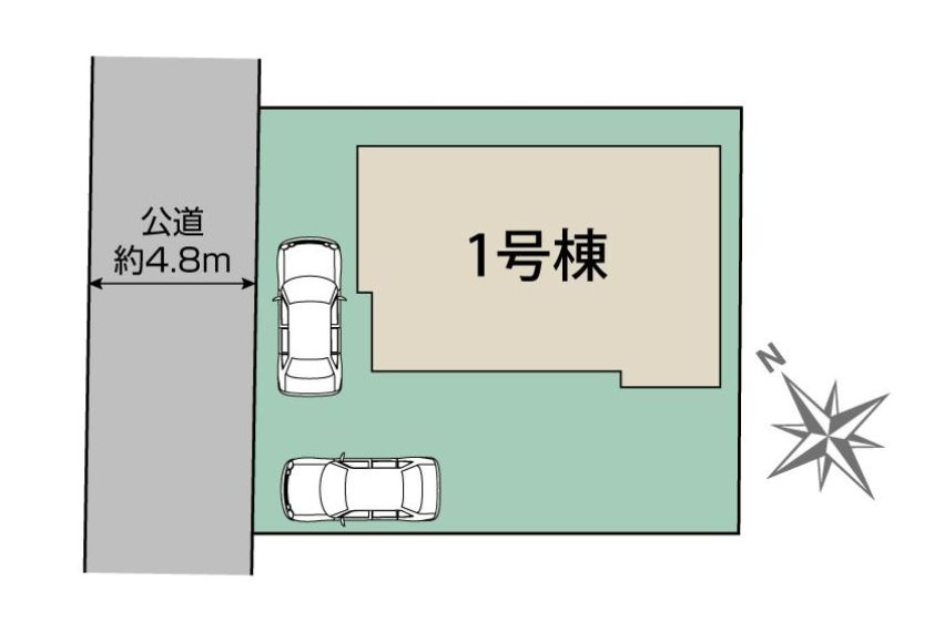 秦野市戸川新築戸建て　1号棟の区画図|区画図「秦野市戸川新築戸建て」