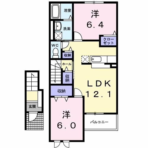ジェルセートＢの間取り