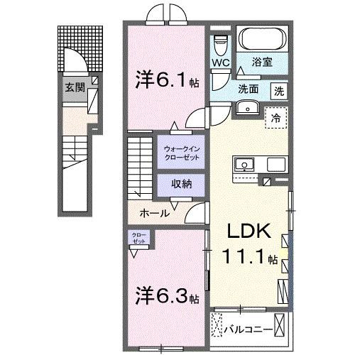 アンバーベル・Ⅱの間取り