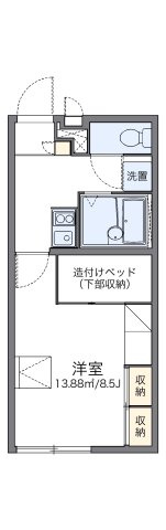 レオパレスユズキの間取り