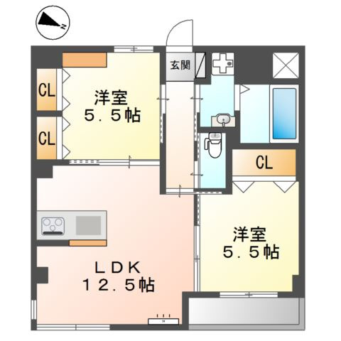 グレイス　ティエラの間取り