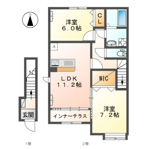 フェリーチェⅡの間取り