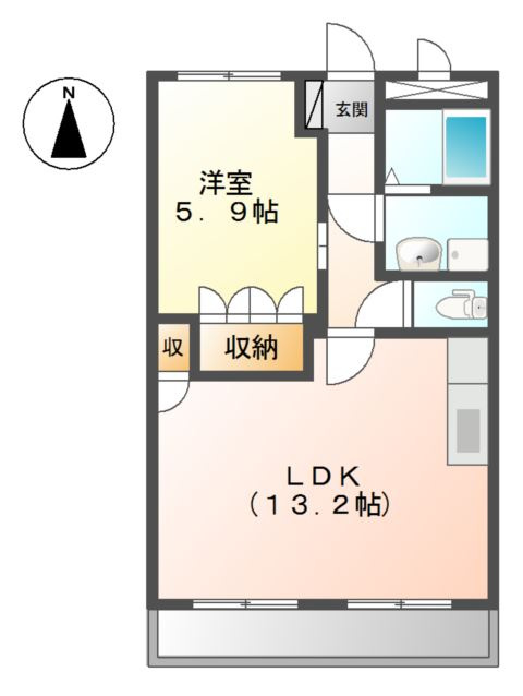 グリーンハイム新守山の間取り