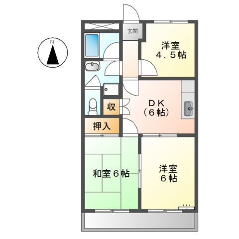 ダイナーズハイツの間取り