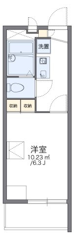 レオパレスヒューゲル参番館の間取り
