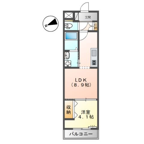 アヴァンティ三篠の間取り