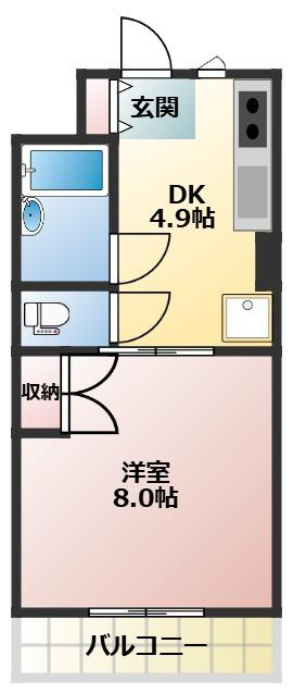 マンションヒバリの間取り