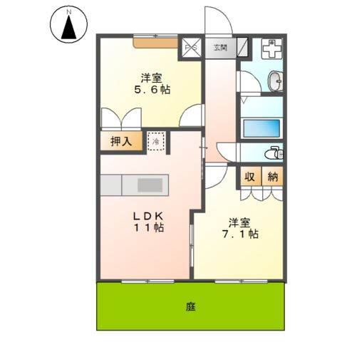 クリザンテムの間取り