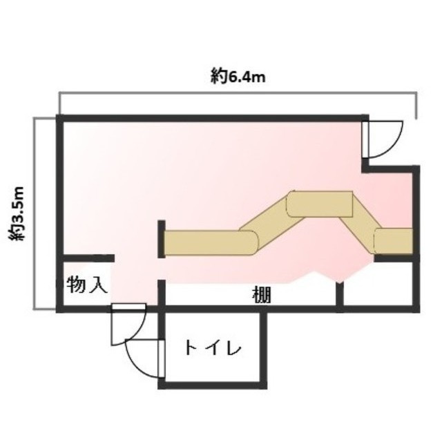 北方町北方MK住居付店舗の間取り