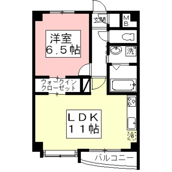岐阜市若宮町８丁目のアパートの間取り