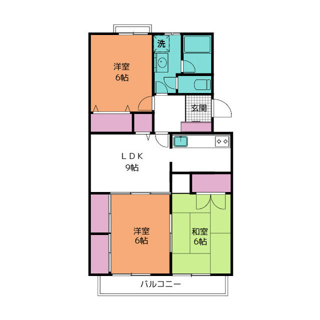 シャトー望月　Ａの間取り