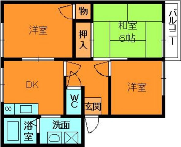 サニーコート観世の間取り