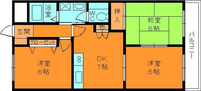 センチュリーアスカ3の間取り