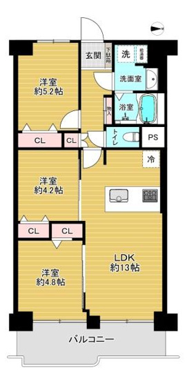 【間取り】 | 若江岩田スカイハイツ