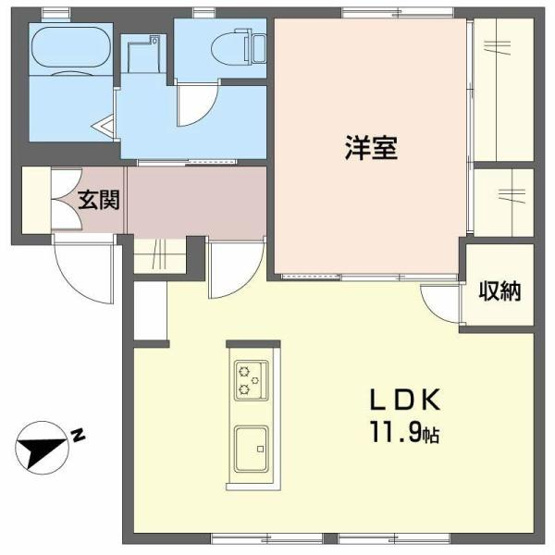 【間取り】 | グランディール２  Ｇ棟