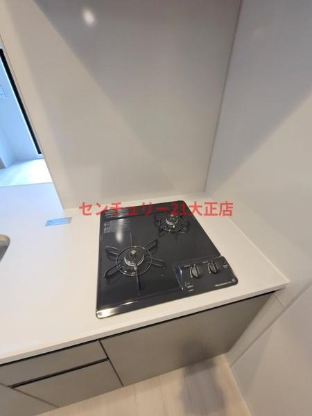 Louis Residence 弁天町のキッチン|★人気の２口ガスコンロ★