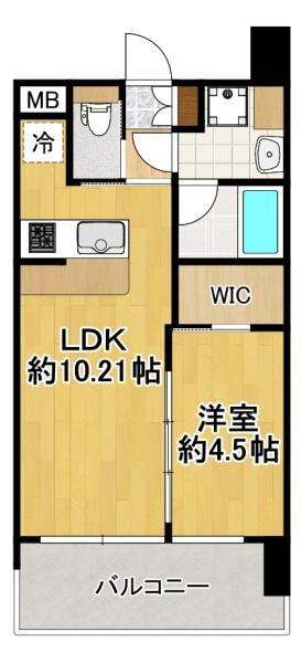 プレジオ大正（Bタイプ）の間取り|★大人気の１ＬＤＫです★