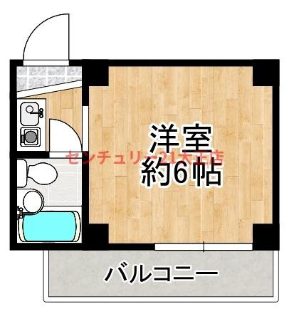 レガーレ大正の間取り|★広めの１Rです★