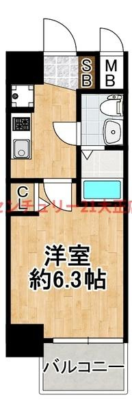 エグゼ大阪BAY CITYの間取り