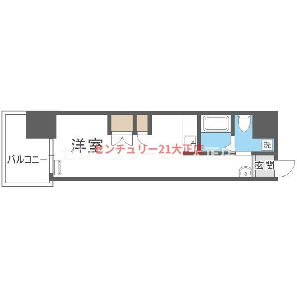 インザグレイス弁天町の間取り