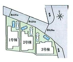 ファーストタウン中山町　１号棟／新築一戸建の区画図|■こちらの物件は１号棟です！■
