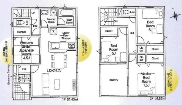 岡崎市東蔵前第1　全3棟・3号棟の間取り