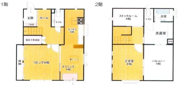 岡崎市真伝町・中古戸建の間取り|間取り図です