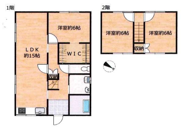 幸田町菱池・中古戸建の間取り|間取り図です