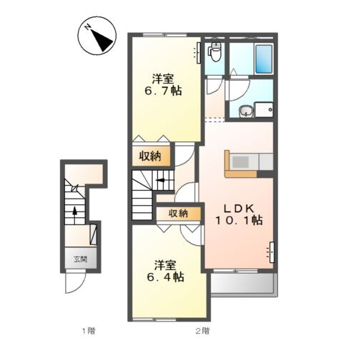 【間取り】 | フラワーヒルズ城ケ入