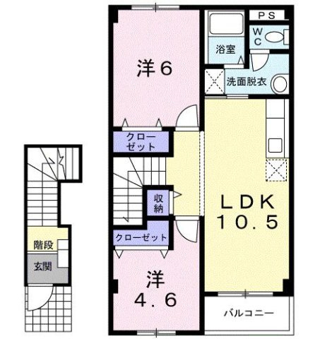 【間取り】 | ドミール赤松