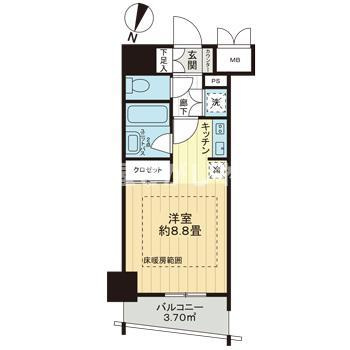 ライオンズクオーレ池袋ソシア【おとり物件なし】#学生・社会人にオススメ！初期費用分割払いOK！の間取り
