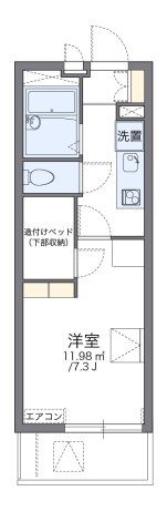 レオパレスレインボーⅡの間取り