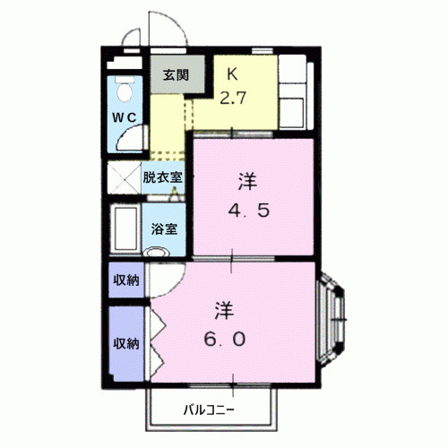 レジデンスＫの間取り