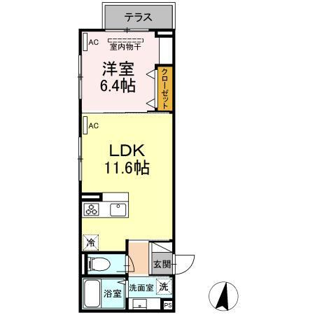 アンジュール高松の間取り