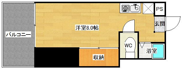 ヴィラージュ箱崎Ⅱの間取り