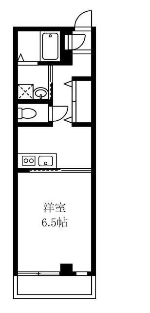 フラッツ東亜の間取り|間取りです。