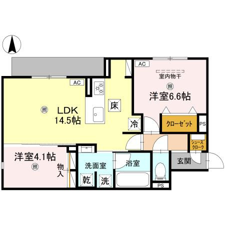 Clashist加美東の間取り