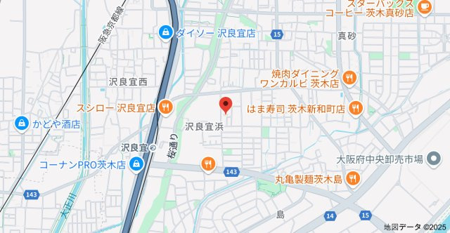 【地図】 | フジパレス沢良宜東Ⅰ番館