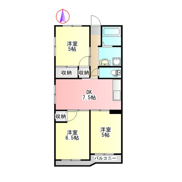 山上マンションの間取り
