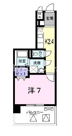 ノーブル・コーケ・横浜【おとり物件なし】#学生・社会人にオススメ！初期費用分割払いOK！の間取り