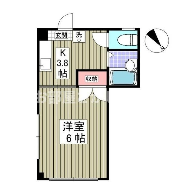国松ビル【おとり物件なし】#学生・社会人にオススメ！初期費用分割払いOK！の間取り