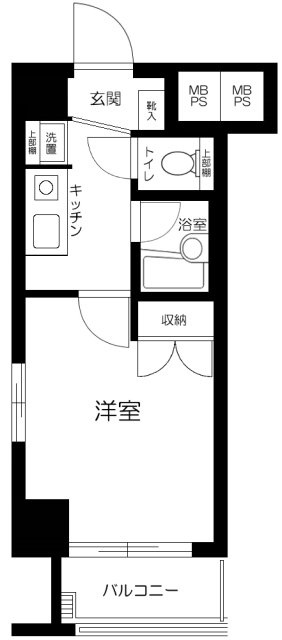 メインステージ秋葉原駅前の間取り