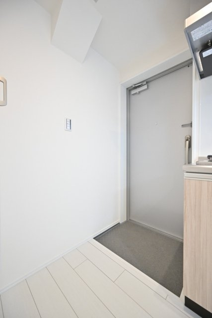 長楽町屋レジデンスの玄関|明るい玄関です