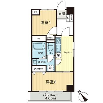 越前堀永谷マンションの間取り
