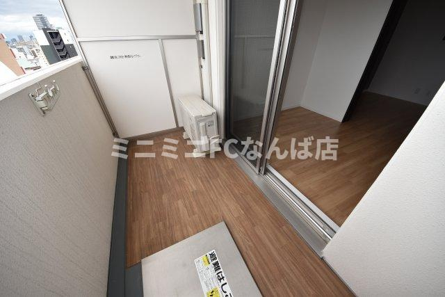 レオンコンフォート難波南のバルコニー