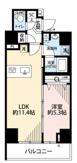 プレール・ドゥーク押上Ⅳの間取り