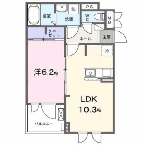ラフィナート　ナガタの間取り