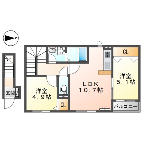 アヴニールの間取り