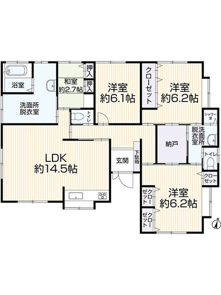 【間取り】 | 珂川市片縄西１丁目 　中古一戸建☆仲介手数料無料☆