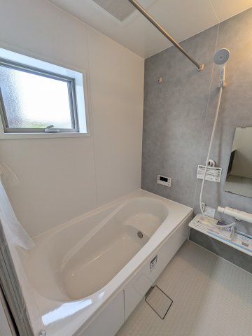☆新築デザイナーズ分譲　【いわき市平南白土　全６棟】　4号棟の浴室|◆ユニットバスの写真です◆　フルオート機能で、時間帯を気にせず、家族全員が暖かい湯船に浸かることができます。　一日の疲れを癒してくれそうですね♪